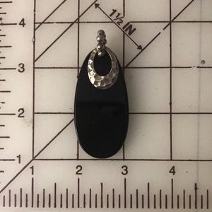 Sterling silver & Onyx pendant